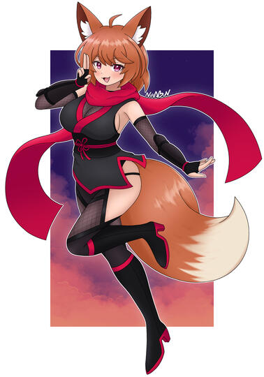 She's a ninja She's a ninja