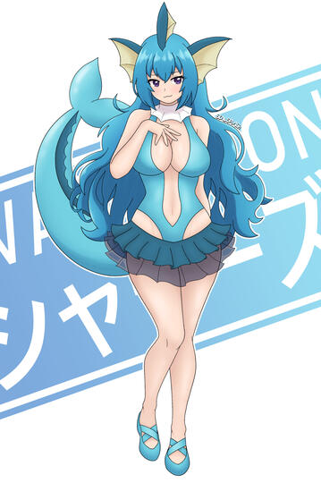 Vaporeon Gijinka Vaporeon Gijinka