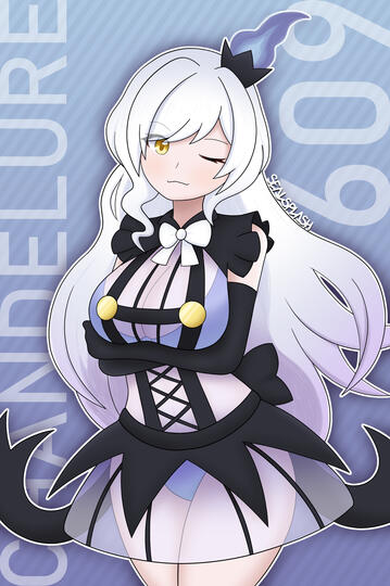 Chandelure Gijinka Chandelure Gijinka