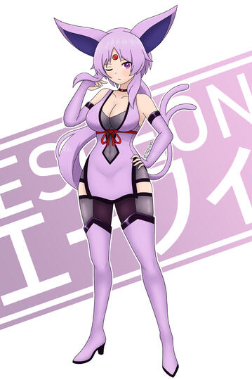 Espeon Gijinka Espeon Gijinka
